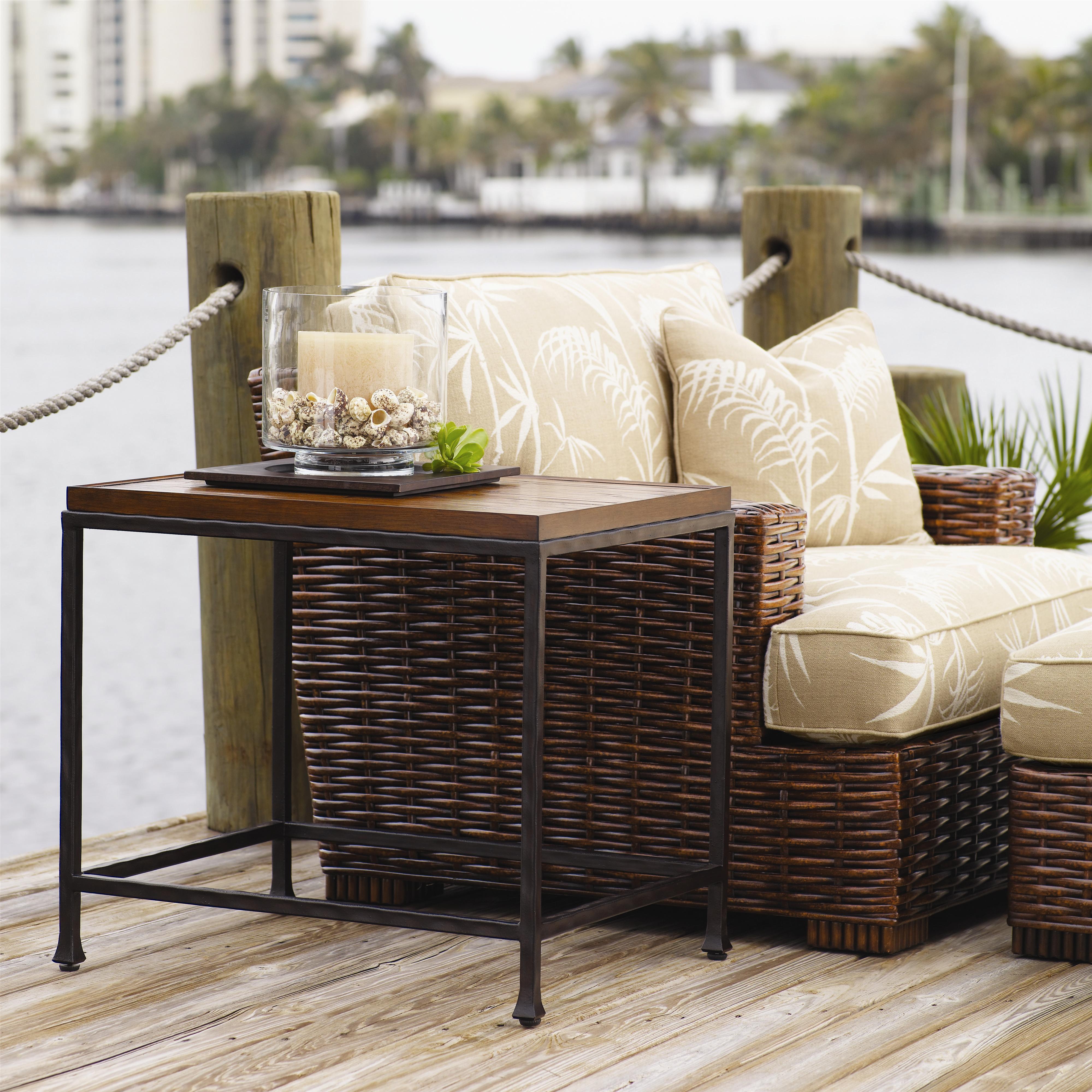 Tommy Bahama Home Ocean Club 536941 Crushed Bamboo & Distressed Metal
